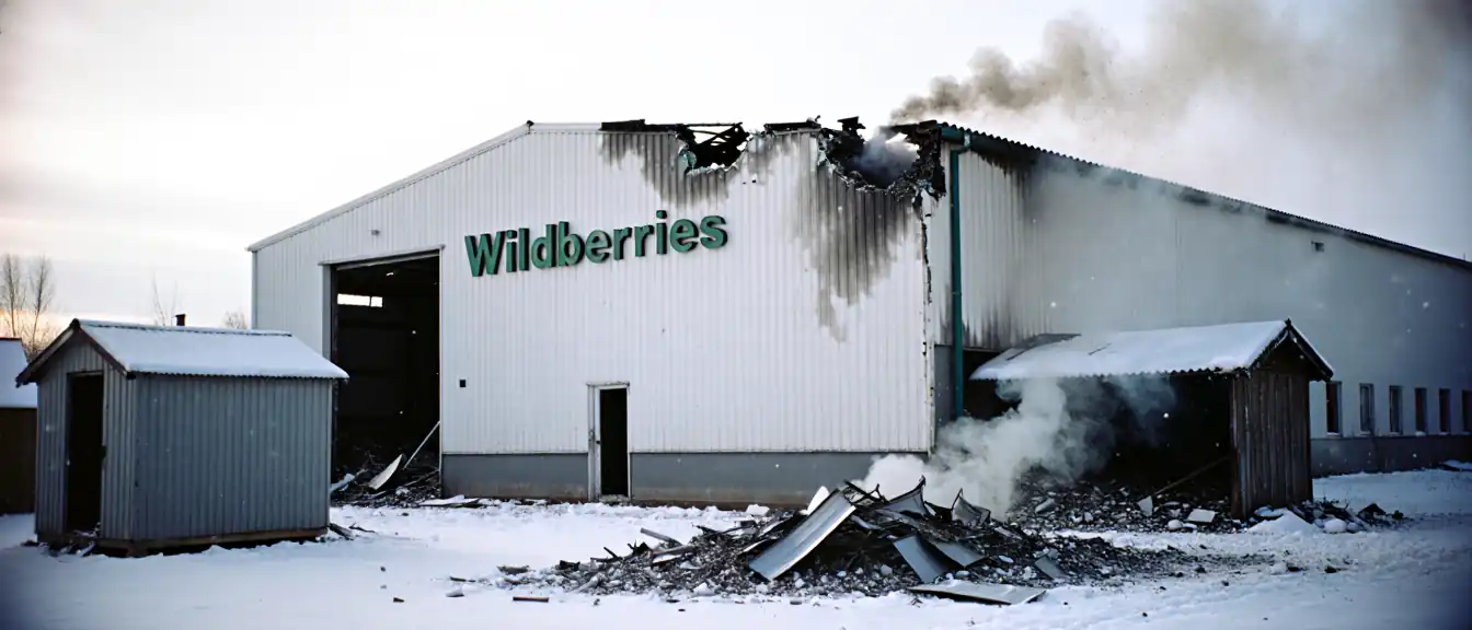 Последствия атаки беспилотников в Тверской области: поврежден склад Wildberries и садовые участки