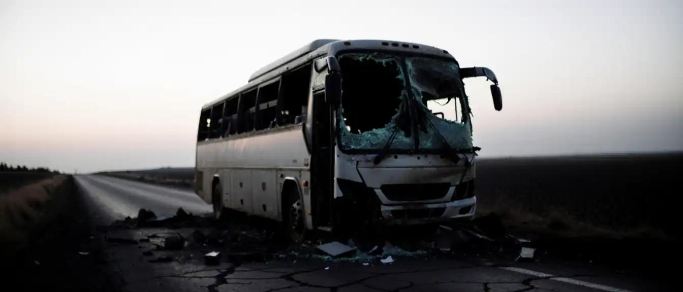Трагедия на дороге: атака дрона в Кутейниково оставила ранеными пассажиров автобуса