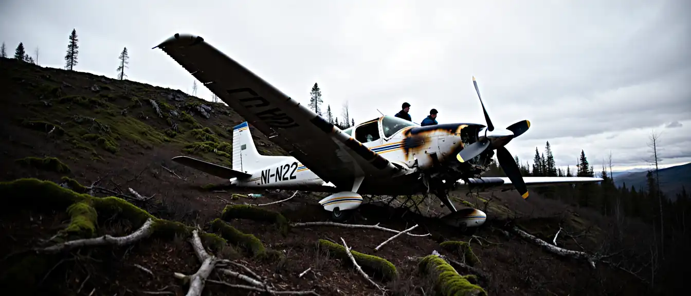 Крушение в Бодайбинском районе: экипаж Cessna 182 выжил после столкновения с горой