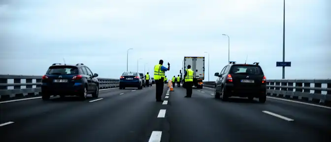 Очередная пауза на Крымском мосту: движение транспорта временно приостановлено