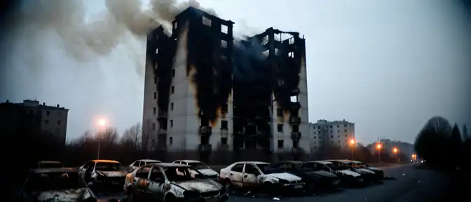 Огненный шквал в Белгороде: последствия атаки беспилотников на жилой сектор