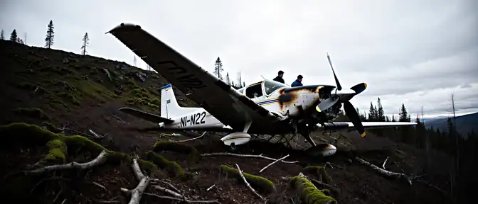 Крушение в Бодайбинском районе: экипаж Cessna 182 выжил после столкновения с горой