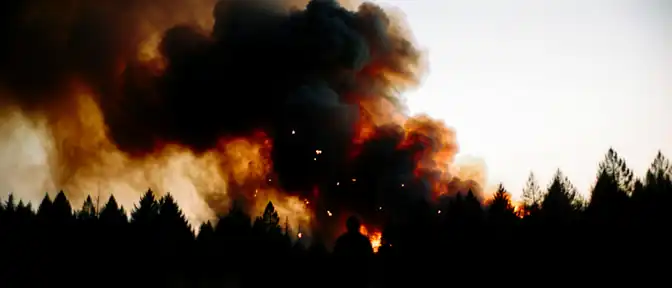 Крупное возгорание зафиксировано на территории Волынской области