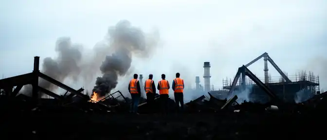 Последствия пожара на Амурском ГХК: пять человек пострадали при возгорании на стройплощадке