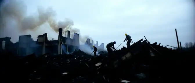 Силовые структуры завершили расчистку обломков на территории сгоревшего предприятия пиротехнической продукции в Ярославском Кубринске
